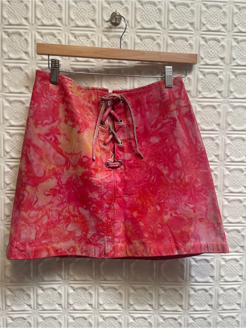 Tie-Front A-Line Mini Skirt